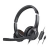 CREATIVE Chat USB On-ear Headset with Swivel-to-mute Noise-cancelling Boom Mic,
