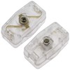 E-outstanding 2Pcs Plastic Housing On/Off Thumbwheel Light Lamp Inline Switch