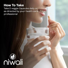 Niwali Ashwagandha Root Herbal Supplement Stress Relief, Mood, & Energy new  60Capsules