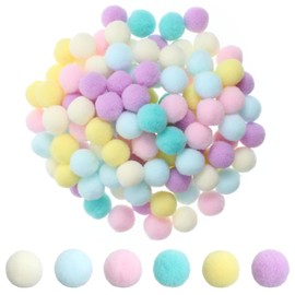 200 Pieces Pom Poms Balls 0.6inch Pastel Pom Poms Mix Colorful Pompoms Fuzzy Ball for Crafts Mini Puff Balls for DIY Craft Party Decorations