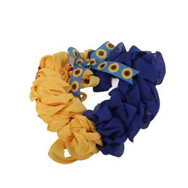 Ukraine Flag Sunflower Front Door Wreath Spring Decor Farmhouse Cottage Ukrainian for Home Porch Party Decoration