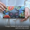 Anuschka Women’s Original Hand-Painted Genuine Leather RFID Blocking Three Fold