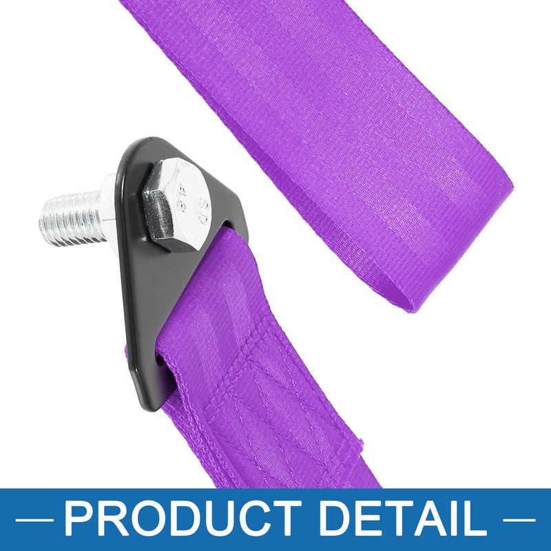 A ABSOPRO Car Tow Towing Hook Bumper Trailer Belt Strap