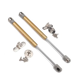 4pcs Steel Gas Spring Strut Bar Kit, Shock Support Rod For RV Kitchen Cabinets Hinges 100n/22.5lb Gas Prop Spring Props