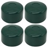 SKIR'CO (4 pieces) fence post caps, round, 51 mm, green,