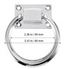 SHEUTSAN 6 Pack 80mm Drop Rings Pulls Handle, Modern Round