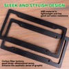 2-Pack License Plate Frame Heavy - Duty ABS Plastic License
