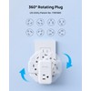 TROND Outlet Extender with 360 Rotating Plug, 3 Way Outlet