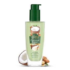 Vatika Naturals Ritual Coconut Argan Hair Oil | 100 ml | Nourishing Hair Oil for Daily Use | Non-sticky, Anti-frizz, and Scalp Nourishment | Contains Coconut & Argan Oil | Weightless Hair Oil