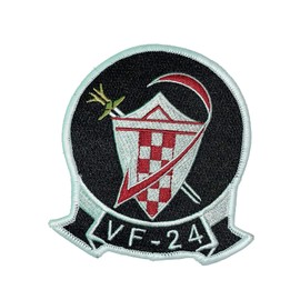 VF-24 Checkertails Squadron Patch – Sew on, 4"