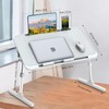 Zapuno Laptop Bed Desk, Height & Angle Adjustable Laptop Bed