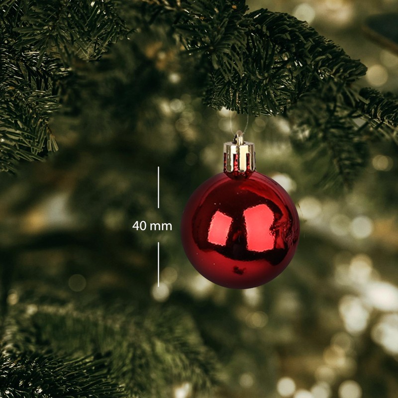 Christmas Tree Bauble Set of 2 - 40 x 4