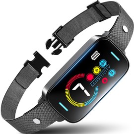 Upgrade Ultrasonic Bark Collar for Large Medium Small for Dogs Smart Automatic Bark Collar Rechargeable Anti Barking Training Collar with Waterproof Vibration and Beep 7 Sensitivity