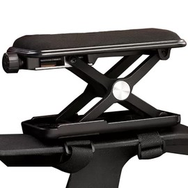 SPM-LFARR-LB3 Armrest Cushion, Height Adjustment, Aftermarket, Elbow Rest, Chair with Cushion, Memory Foam, Adjustable Height, Armrest, Office Chair, Handrest, Fatigue, Telework, Black, Black