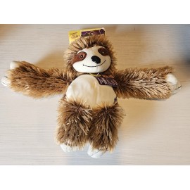 Multipet Sloth Plush Dog Toy Squeak Toy 13" - New