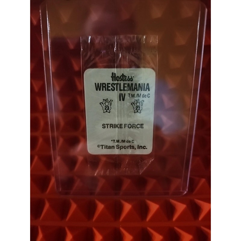 1988 WWF Hostess Wrestlemania IV Stickers #23 Strike Force
