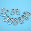 10pcs 50mm Heavy Duty Snap Rope Hook Stainless Steel Spring
