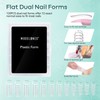 Modelones Slip Solution Nail Shapes Set with 120 Pieces Nail