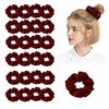 24Pack Satin Scrunchies For Women Silky Scrunchy Silk Hair Ties