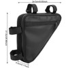 Black Tear Resistance Nylon Triangular Bicycle Kettle Front Beam Bag