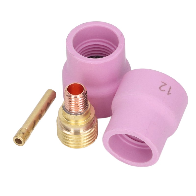 4Pcs TIG Welding Accessory Set Ceramic Nozzle 2.4mm Gas Lens