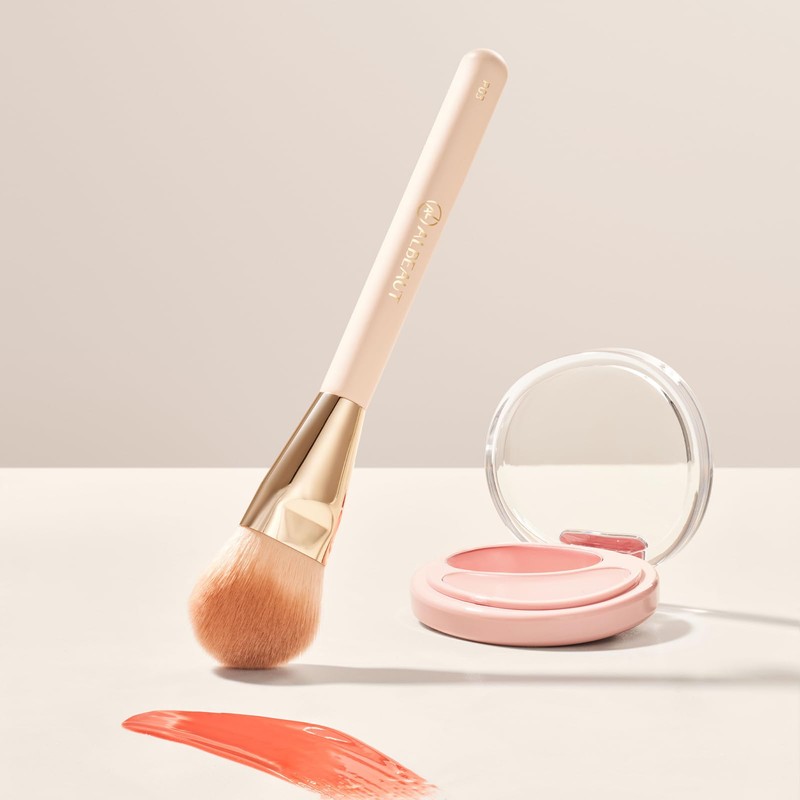 Liquid Blush Brush Angled for Cheek Makeup,Cream Foundation Contour Bronzer