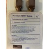 Onn 6' Premium HDMI Cable Black