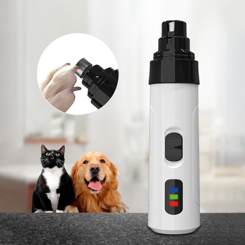 Dog Nail Trimmer USB Charging Quiet Powerful Motor Safe Cat
