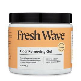 Fresh Wave Orange Odor Removing Gel, 15 oz. | Odor Absorbers for Home | Safer Odor Relief | Natural Plant-Based Odor Eliminator | Every 15 oz. lasts 30-60 Days | For Cooking, Trash & Pets