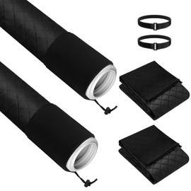 Outus 2 Pcs Air Conditioner Hose Cover Wrap - Ac Hose Duct Vent Cover Sleeve Insulated Cover for Portable Ac for 5" & 5.9" Diameter Exhaust Hoses Tube(Black,Stylish)