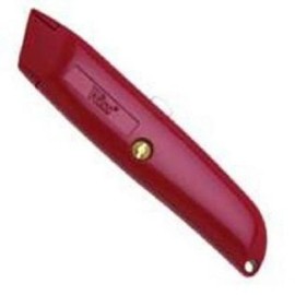 Wiss Crescent Wiss Retractable Utility Knife with 3 Blades - WK8V , Red