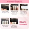 MioYio Invisible Tape in Hair Extensions Human hair 100% Remy