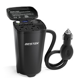 BESTEK 200W Power Inverter, 12V DC to 110V AC Car Plug Adapter Outlet Converter with [30W USB-C]/USB-Fast Charger(18W) / Dual AC Outlets/car Charger for Laptop | BESTEK