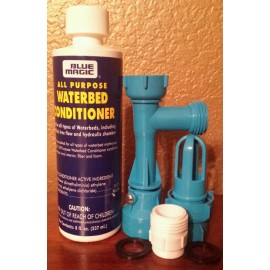 BLUE MAGIC WATERBED FILL DRAIN KIT with (8) OZ PREMIUM ALL PURPOSE CONDITIONER