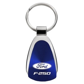 Au-tomotive Gold, Inc. Tear Drop Key Chain for Ford F-250 (Blue)