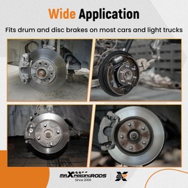 maXpeedingrods 15 PCS Brake Tools Drum & Disc Brake Tool Kit Brake Caliper Cleaning Tool Drum Anti-Rust Brake Spring Tool with Brake Spring Pliers/Compressor/Puller