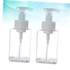 STOBAZA 2pcs Foaming Pump Bottle for Women Refillable Transparent Dispenser