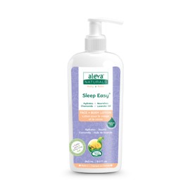 Aleva Naturals Sleep Easy Calming Relaxing Bedtime Baby Lotion, For babies and toddlers, Enriched with Lavender and Chamomile Oils, Sensitive Skin Friendly, Organic Ingredients - 8 Fl Oz