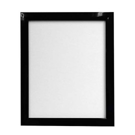 FRAMES BY POST 0.75 Inch Gloss Black Picture Photo Frame 8 x 8 Inch Plastic Glass