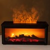 Fireplace Flame Aroma Oil Diffuser Humidifier Timer for Home Bedroom