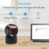 Symcode 1D 2D QR Desktop Barcode Scanner, Omnidirectional Hands-Free Automatic
