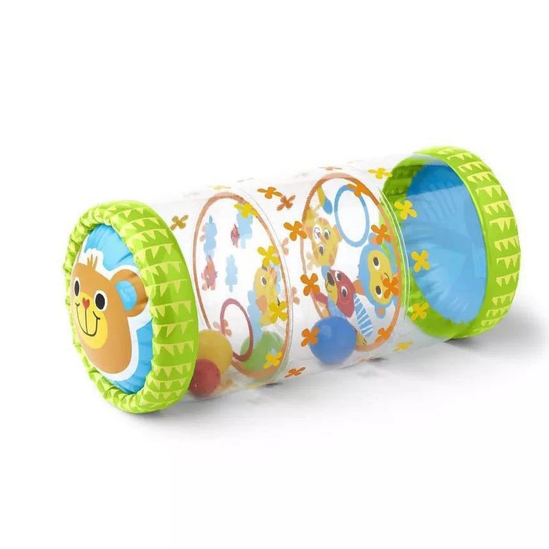 Baby Crawling Roller PVC Inflatable with Balls and Bells -