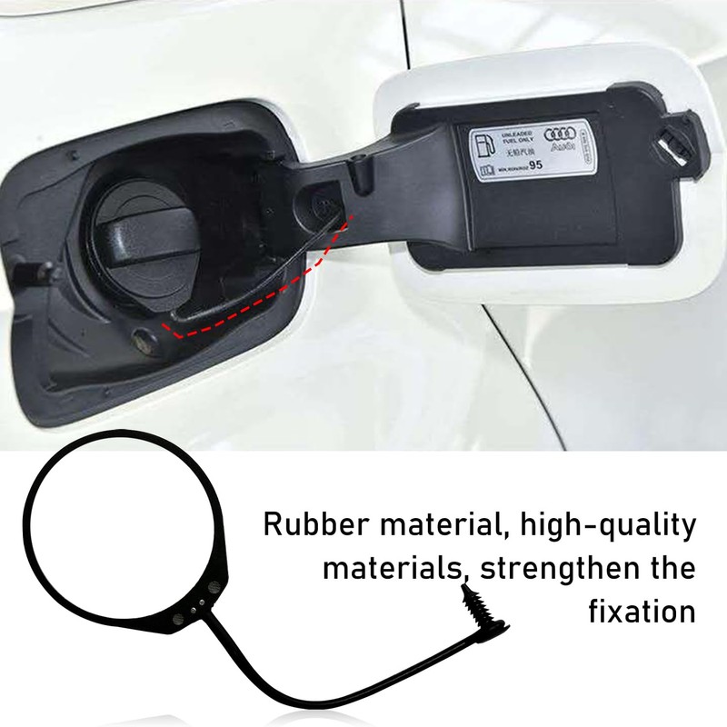 2 Pieces Fuel Cap Fixing Wire Fuel Tank Cap Rubber