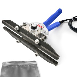 FunSealer Crimp Heat Sealer, Mylar Bag Sealing Machine for Snack Bags Kraft Paper Bags Food Storage (12" (FKR300))