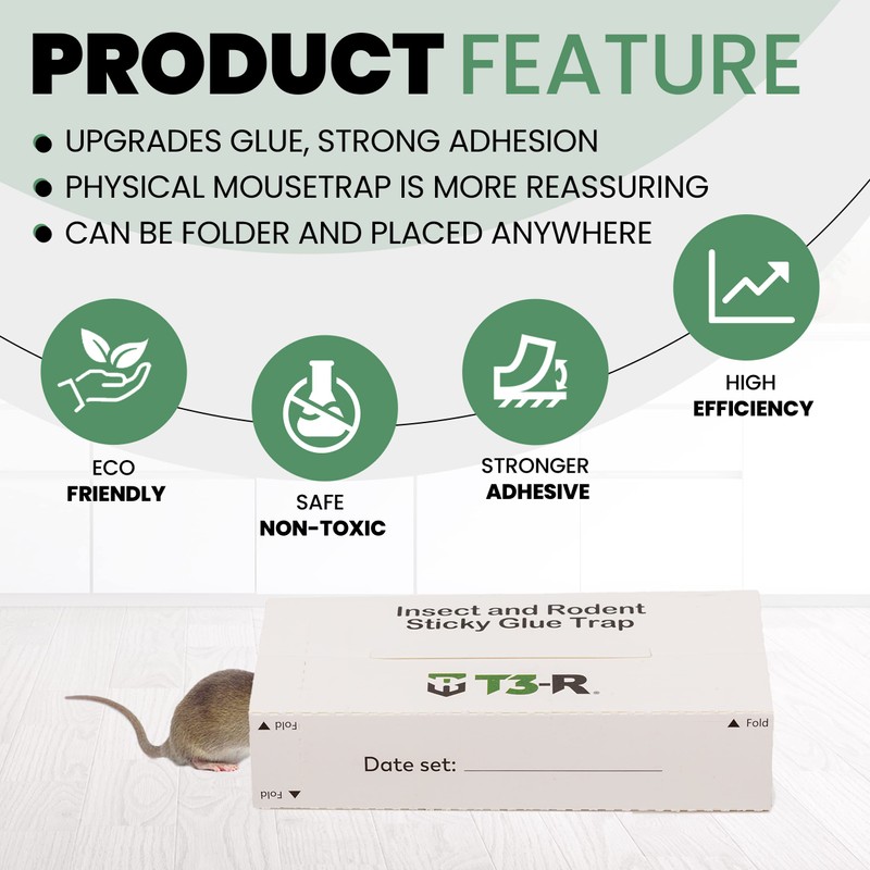 T3-R ​​Sticky Traps for Mice and Insect Glue Boards -