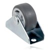 SPARES2GO Universal Castor Trolley Wheels Fixed Plate Fixing 1'' Mini