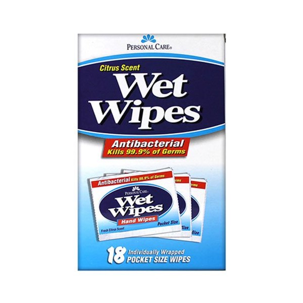 PERSONAL CARE PRODUCTS Citrus Wet Wipes, 0.23 Pound