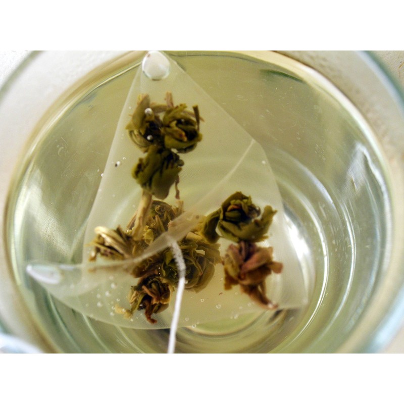 The Tao of Tea Jasmine Pearls Box Pyramid Sachets, 1.05