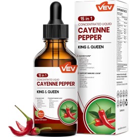 Cayenne Pepper Hawthorn Beet Root Turmeric Vitamin K2+D3 Liquid Drops 60ML US