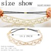 Diademas Elásticas de Encaje para Mujer, con Cuentas Y Adornos,